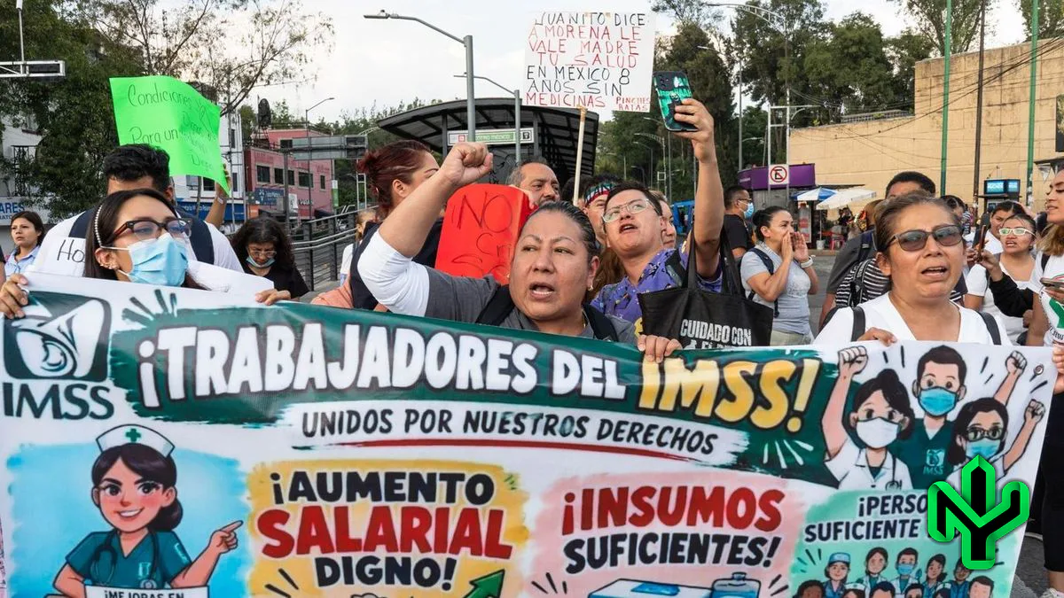 Trabajadores del IMSS salen a marchar hoy: te decimos qué vías tomar y cuáles evitar