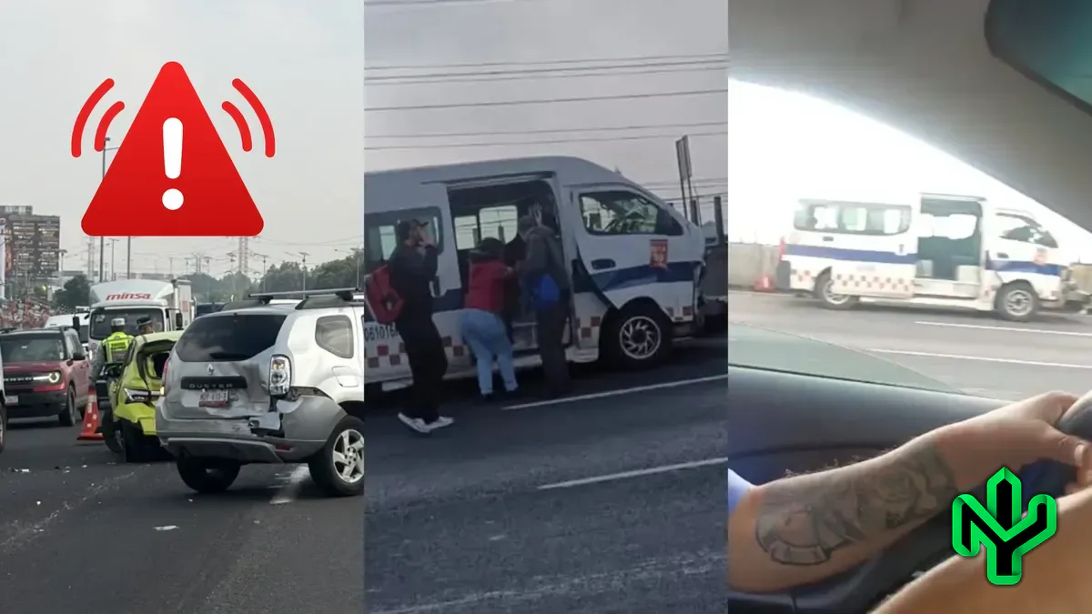 Carambola en la México-Pachuca: seis lesionados y tres de cuatro carriles fuera de servicio rumbo a la capital