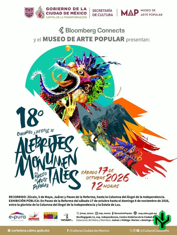 300 alebrijes, 28 bandas y 11 estados toman este sábado en el 18° desfile del Museo de Arte Popular